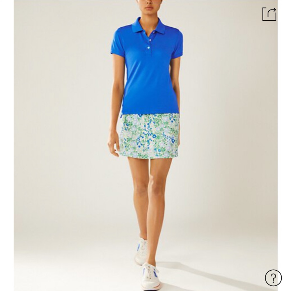 TORY SPORT 
Tech Pique Polo In Surf Blue